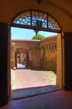 Sforza Kalesi. Dozza. Emilia-Romagna. İtalya.