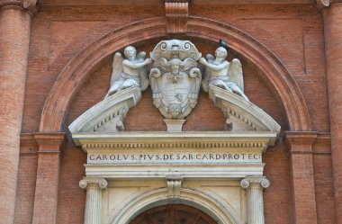 Kilise st. Carlo. Ferrara. Emilia-Romagna. İtalya.