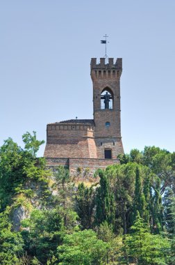 Saat Kulesi. Brisighella. Emilia-Romagna. İtalya.