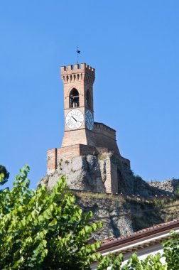 Saat Kulesi. Brisighella. Emilia-Romagna. İtalya.