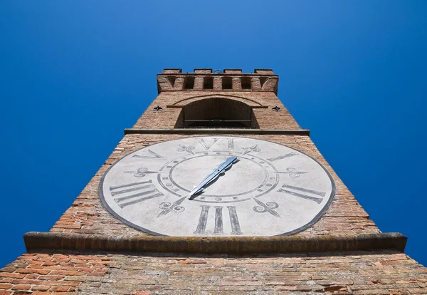Saat Kulesi. Brisighella. Emilia-Romagna. İtalya. — Stok fotoğraf