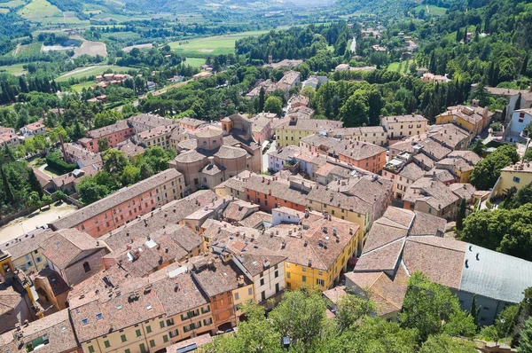 Panoramisch zicht op Brisighella (RA). Emilia-Romagna. Italië. — Stockfoto