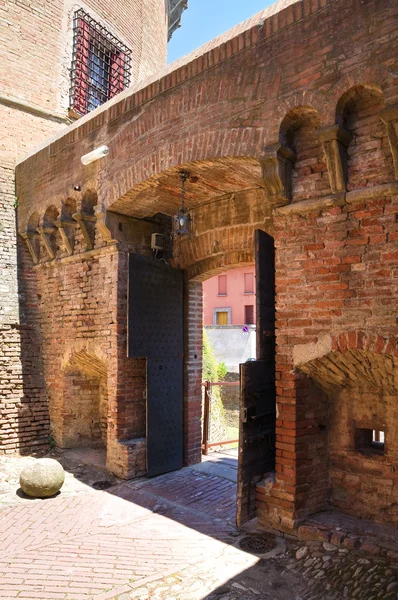 Slottet sforza's. Dozza. Emilia-Romagna. Italien. — Stockfoto