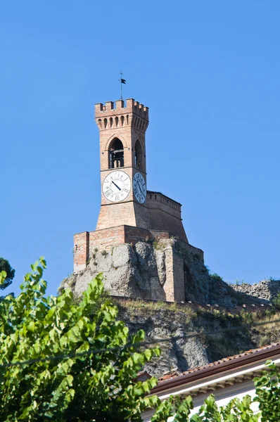 시계탑입니다. 브리 시 겔 라입니다. 에밀리 아 로마 냐입니다. 이탈리아. — стокове фото