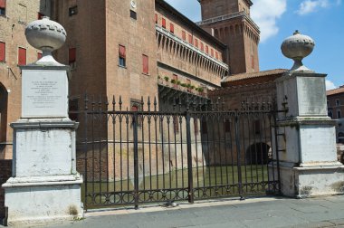 estense Kalesi. Ferrara. Emilia-Romagna. İtalya.