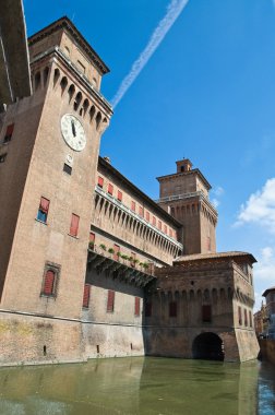 estense Kalesi. Ferrara. Emilia-Romagna. İtalya.