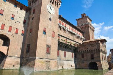 estense Kalesi. Ferrara. Emilia-Romagna. İtalya.