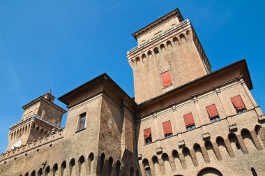 estense Kalesi. Ferrara. Emilia-Romagna. İtalya.