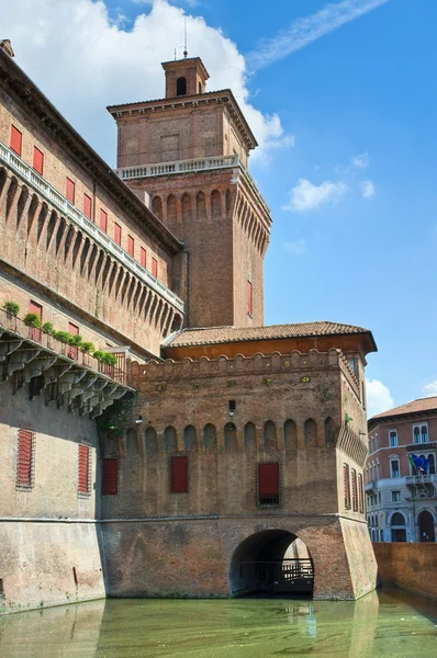 Estense kasteel. Ferrara. Emilia-Romagna. Italië. — Stockfoto