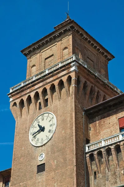 Estense slottet. Ferrara. Emilia-Romagna. Italien. — Stockfoto