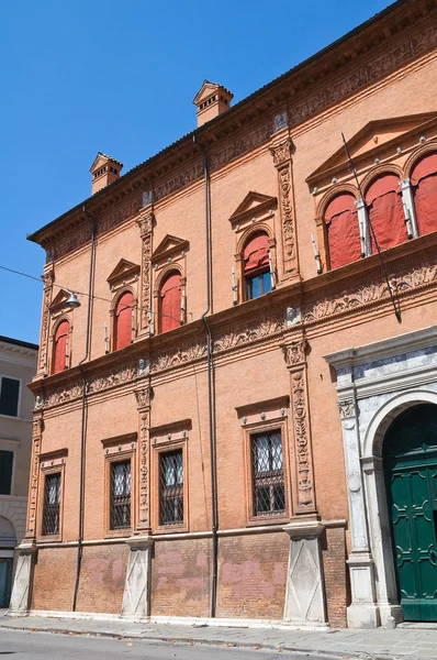 Magnanini-roverella palace. Ferrara. Emilia-Romagna. Italien. — Stockfoto