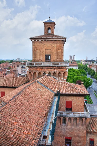 Estense slottet. Ferrara. Emilia-Romagna. Italien. — Stockfoto