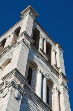 Belltower st. george's basilica. Ferrara. Emilia-Romagna. İtalya.