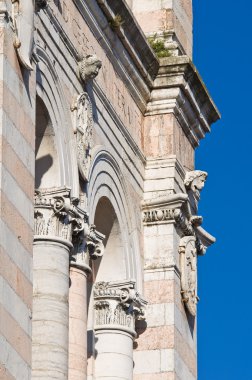 Belltower st. george's basilica. Ferrara. Emilia-Romagna. İtalya.