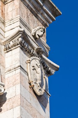 Belltower st. george's basilica. Ferrara. Emilia-Romagna. İtalya.