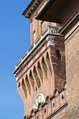 estense Kalesi. Ferrara. Emilia-Romagna. İtalya.