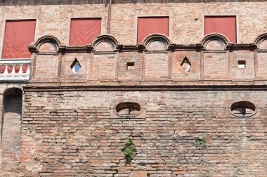 estense Kalesi. Ferrara. Emilia-Romagna. İtalya.