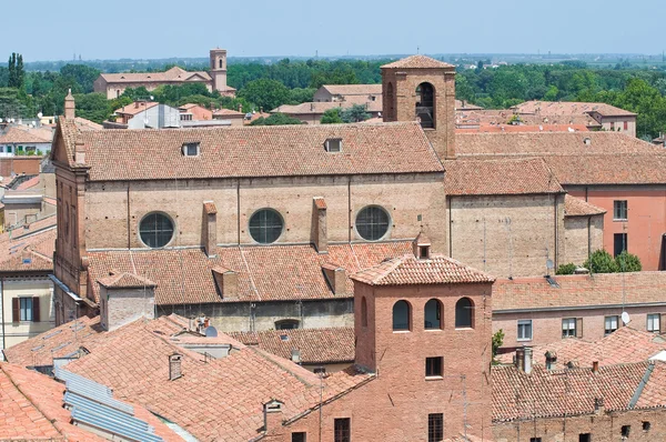 Panoramautsikt over Ferrara. Emilia-Romagna. Italia . – stockfoto