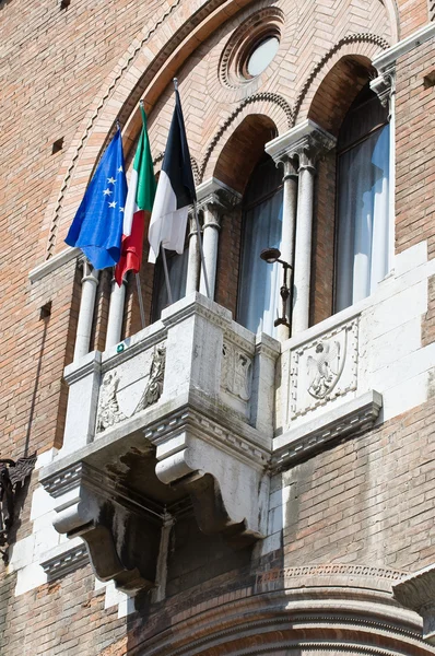 Rathaus. Ferrara. Emilia-Romagna. Italien. — Stockfoto