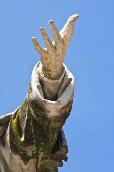 吉罗拉莫 · 萨沃纳罗拉雕像。费拉拉。艾米利亚-罗马涅。意大利. — 图库照片