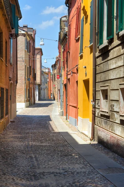 Une ruelle. Ferrare. Emilie-Romagne. Italie . — Photo