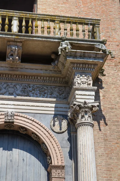 Prosperi-Sacrati Palace. Ferrara. Emilia-Romagna. Italy. — Stok fotoğraf