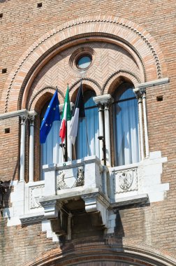 Belediye Binası. Ferrara. Emilia-Romagna. İtalya.