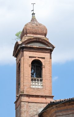 St. giustina belltower Kilisesi. Ferrara. Emilia-Romagna. İtalya.