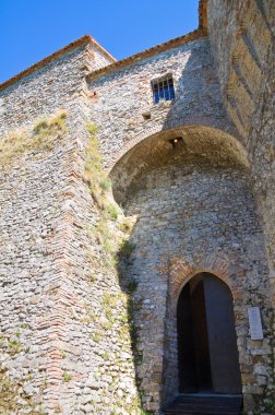 Castle, montebello. Emilia-Romagna. İtalya.