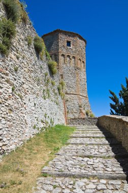 Castle, montebello. Emilia-Romagna. İtalya.