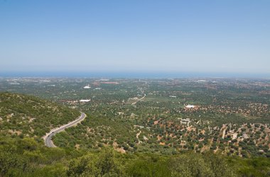 monopoli panoramik bir bakış. Puglia. İtalya.