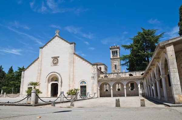 Madonna della scala opatství. noci. Puglia. Itálie. — Stock fotografie