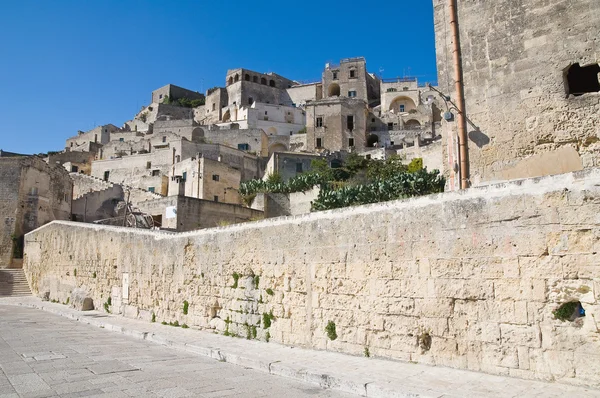 Panoramablick auf Matera. Basilikata. Italien. — Stockfoto