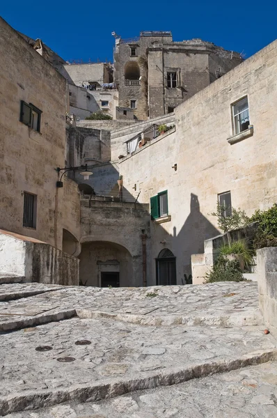 Panoramiczny widok z matera. Basilicata. Włochy. — Zdjęcie stockowe