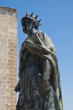 Emperor Constantine Statue. clipart