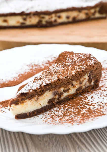 stock image Chocolate ricotta cake.