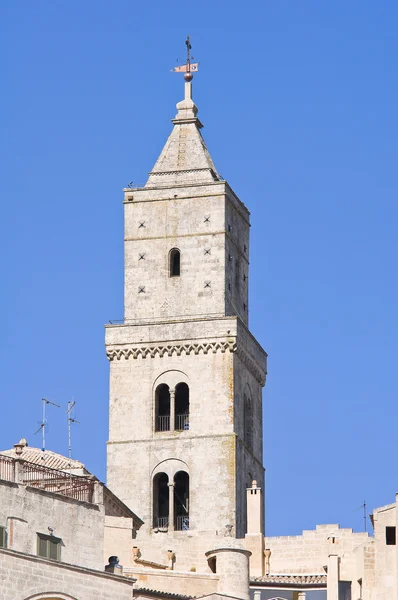 Belltower katedry. Matera. Basilicata. Włochy. — Zdjęcie stockowe
