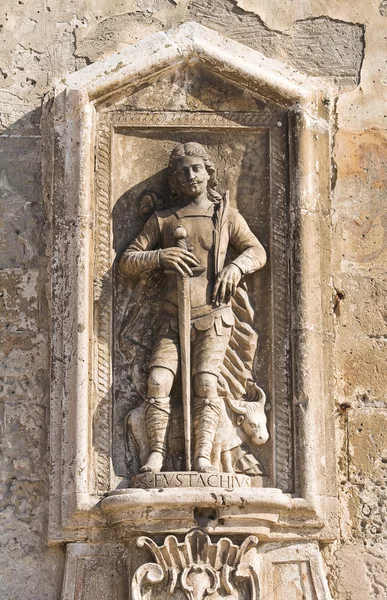 Λεπτομέρεια του καθεδρικού ναού της matera. Basilicata. Ιταλία. — Φωτογραφία Αρχείου