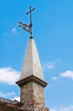 Aziz lorenzo Kilisesi. Bobbio. Emilia-Romagna. İtalya.