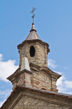 Aziz lorenzo Kilisesi. Bobbio. Emilia-Romagna. İtalya.