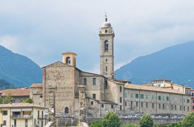 Panoramic view of Bobbio. Emilia-Romagna. Italy. clipart
