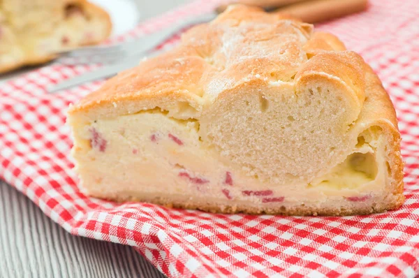 stock image Ricotta cheese calzone.