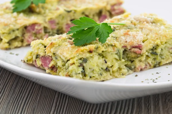 Zucchini paj. — Stockfoto