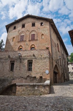 Ducal Sarayı. castell'arquato. Emilia-Romagna. İtalya.