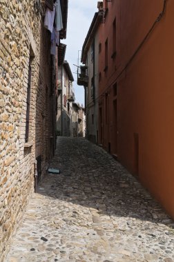 alleyway. castell'arquato. Emilia-Romagna. İtalya.