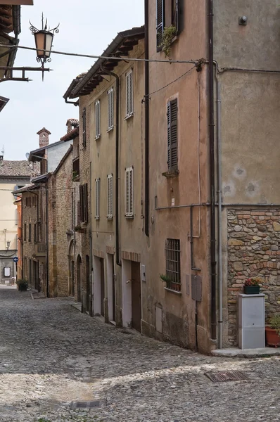 Gränd. CastellʼArquato. Emilia-Romagna. Italien. — Stockfoto