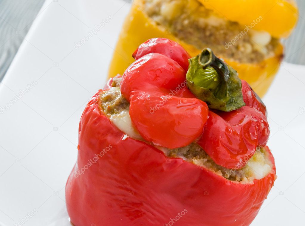 stuffed peppers.