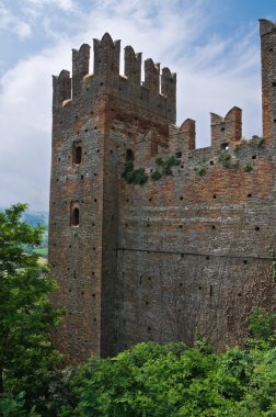 Visconti castle. castell'arquato. Emilia-Romagna. İtalya.