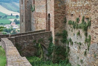 Visconti Castle. Castell'Arquato. Emilia-Romagna. Italy. clipart