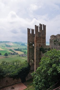 Visconti castle. castell'arquato. Emilia-Romagna. İtalya.